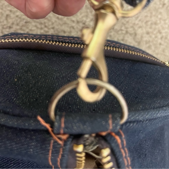 Denim Duffle Bag Vintage Made in Hong Kong - Picture 9 of 9